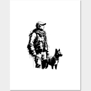 Banksy style hunter Posters and Art